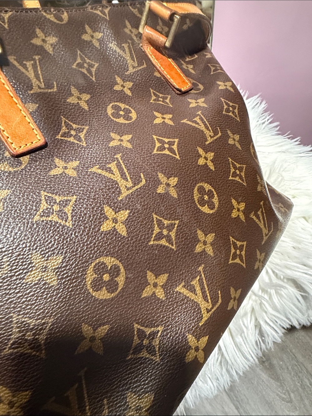 Louis Vuitton Brown Cabas Piano Monogram Canvas Tote - Picture 5 of 13